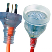 SAA approved Australian 3 Pin 15A 250V Transparent AC Power Cord